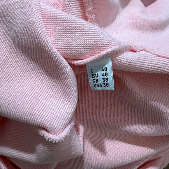 AUTHENTIC oversized MOSCHINO unisex DON'T CALL ME CUTE hoodie Pink sz M - Picture 6 of 11